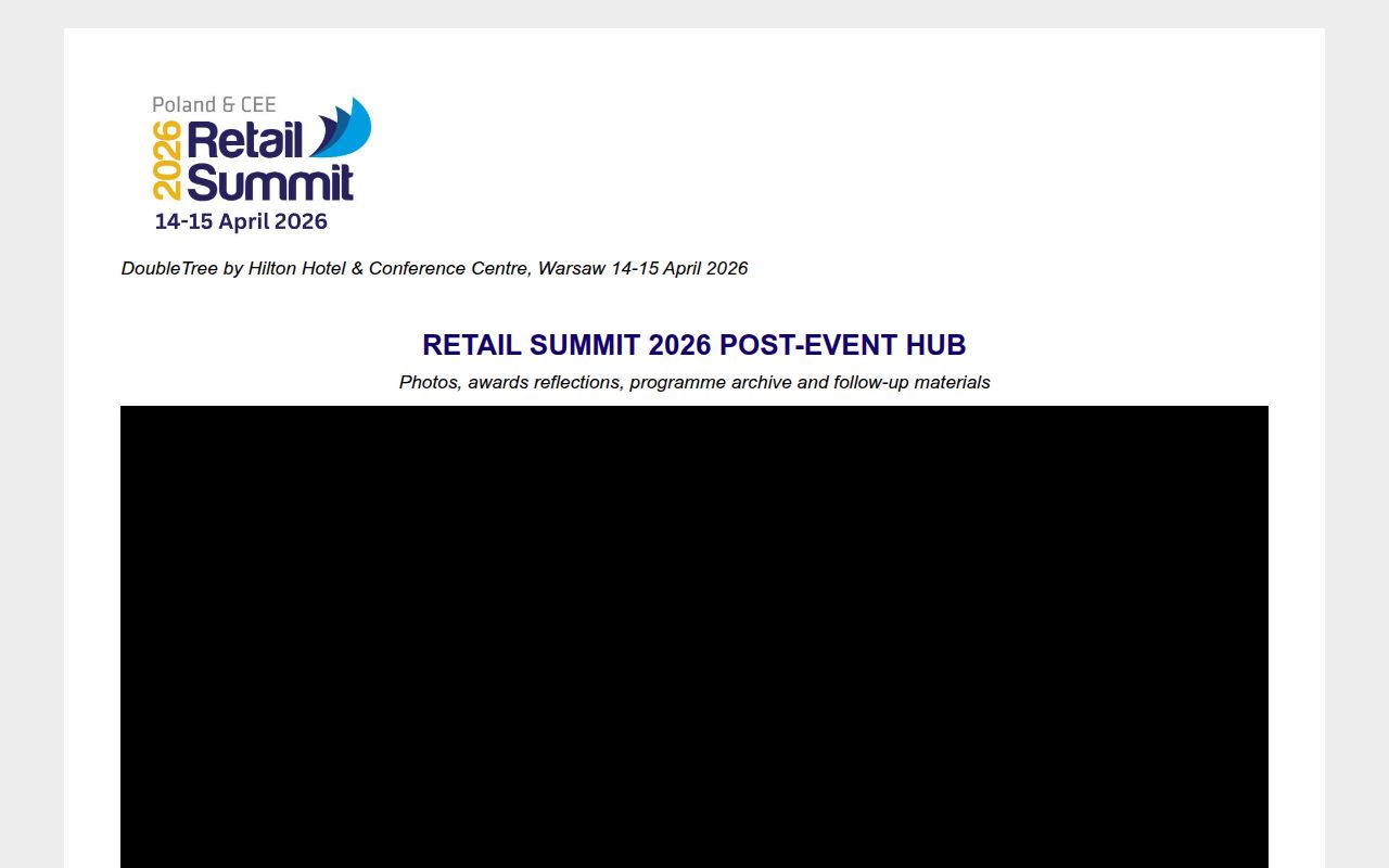 Poland & CEE Retail Summit 2027